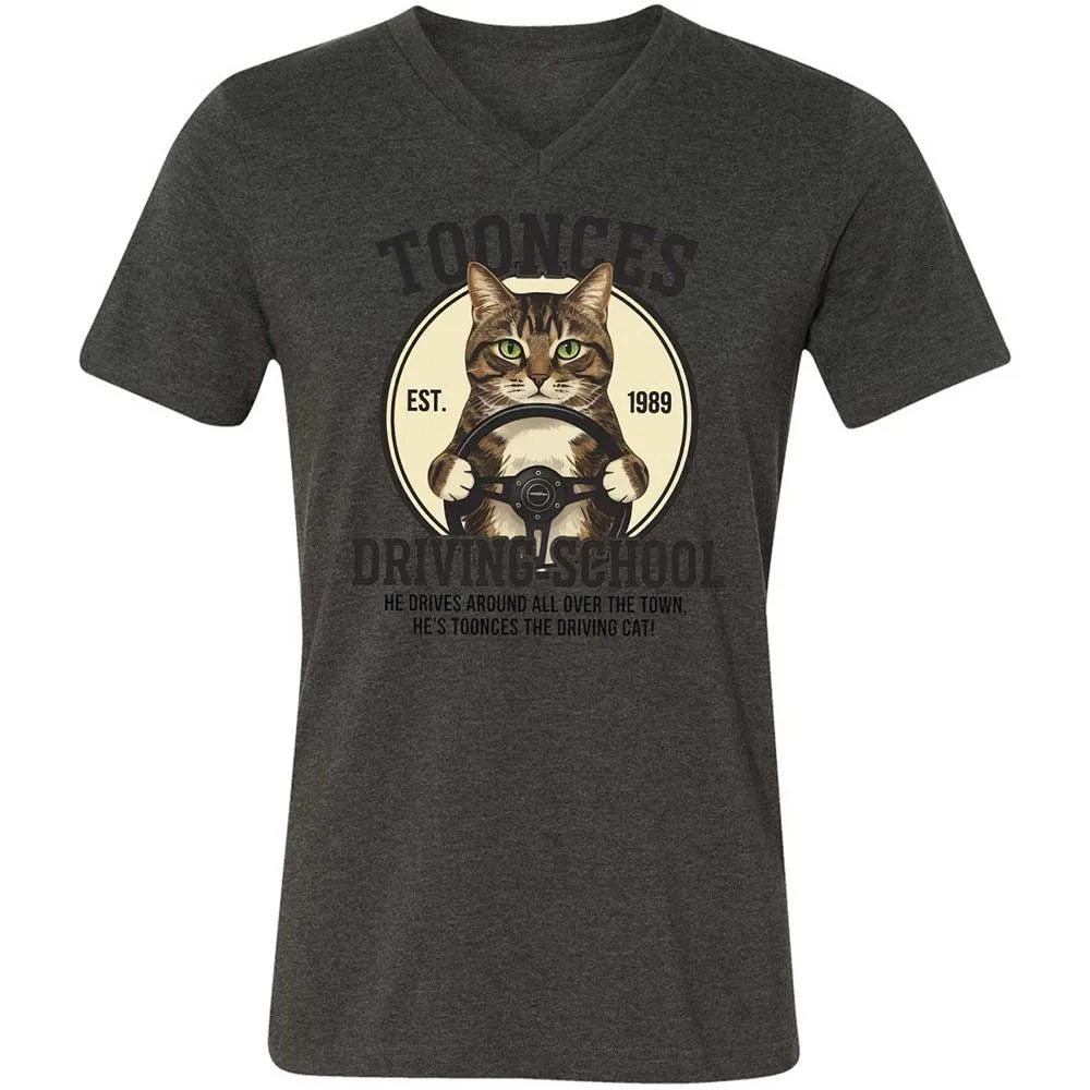 Unisex V-Neck T-Shirt - Z54PRZMU - Dark Grey Heather - 8