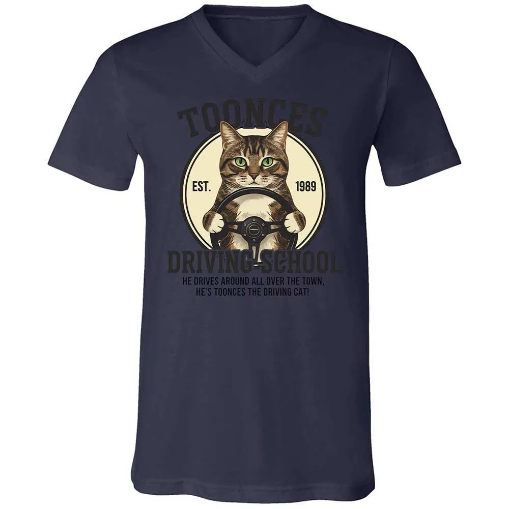 Unisex V-Neck T-Shirt - Z54PRZMU - Navy - 12
