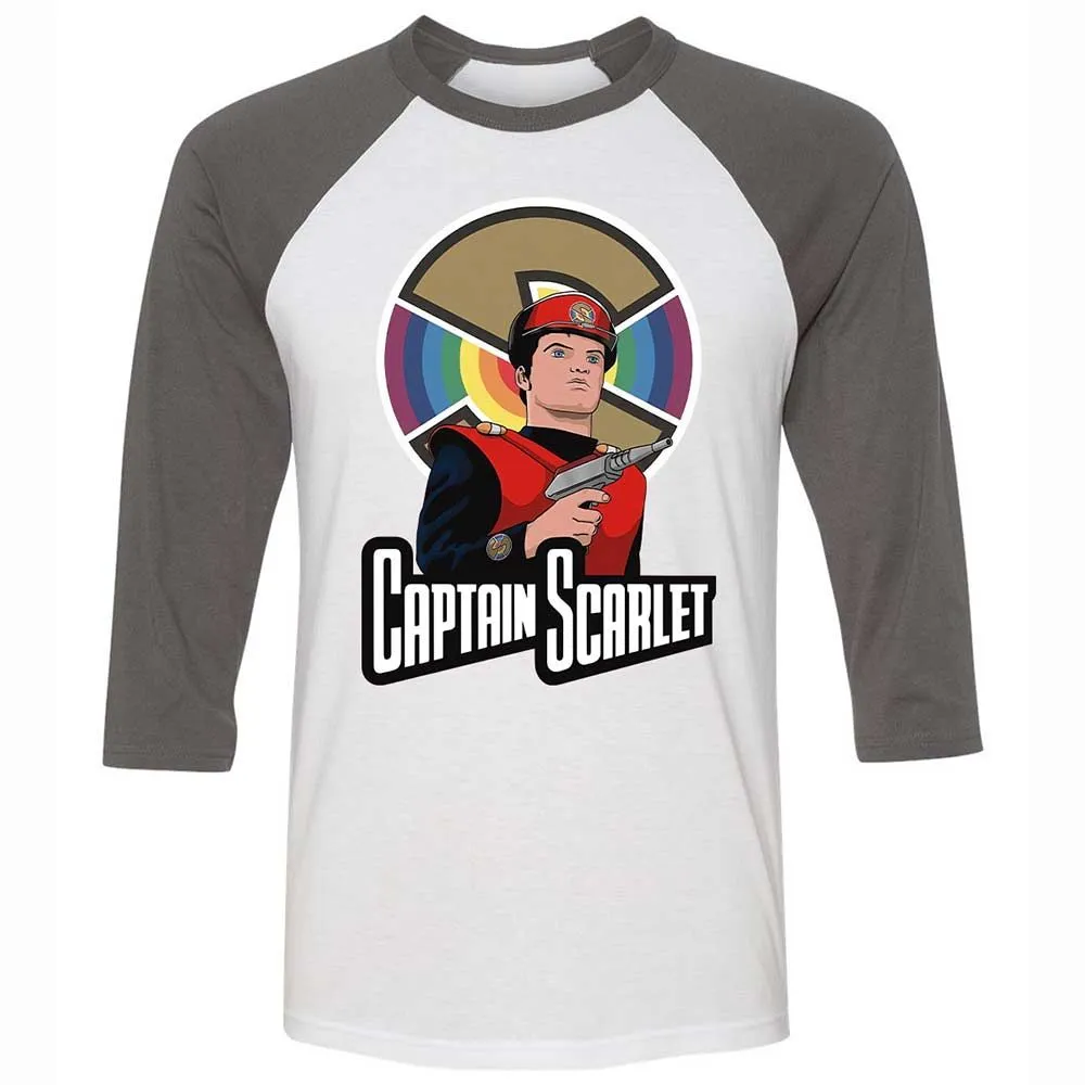 Unisex 3/4 Baseball Tee - GEY7LAFT - White/Asphalt - 2