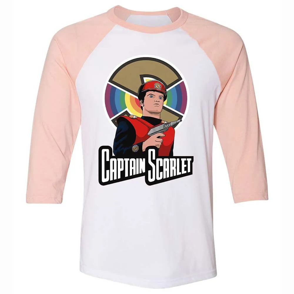 Unisex 3/4 Baseball Tee - GEY7LAFT - White/Heather Peach - 5