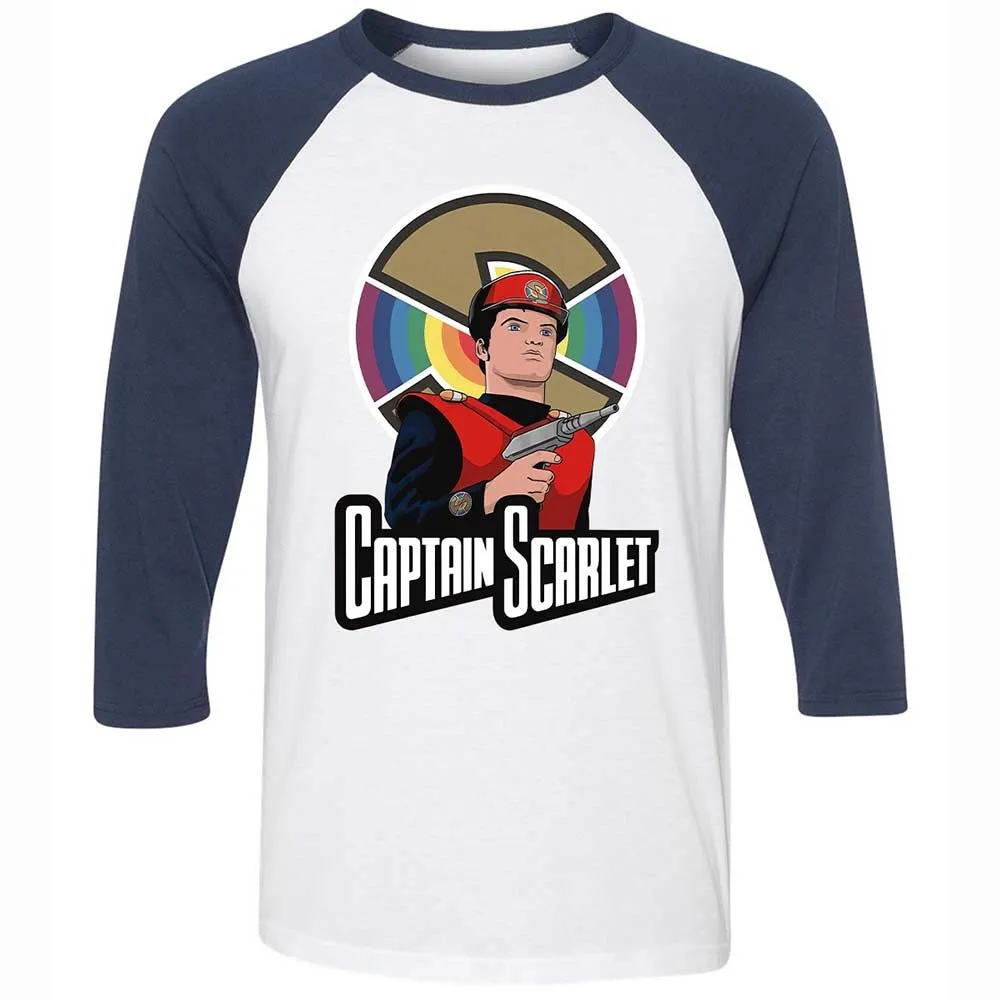 Unisex 3/4 Baseball Tee - GEY7LAFT - White/Navy - 8
