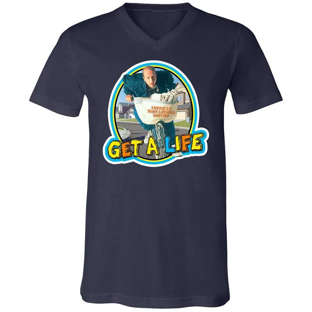 Unisex V-Neck T-Shirt - XKZX3QKN - Navy - 2