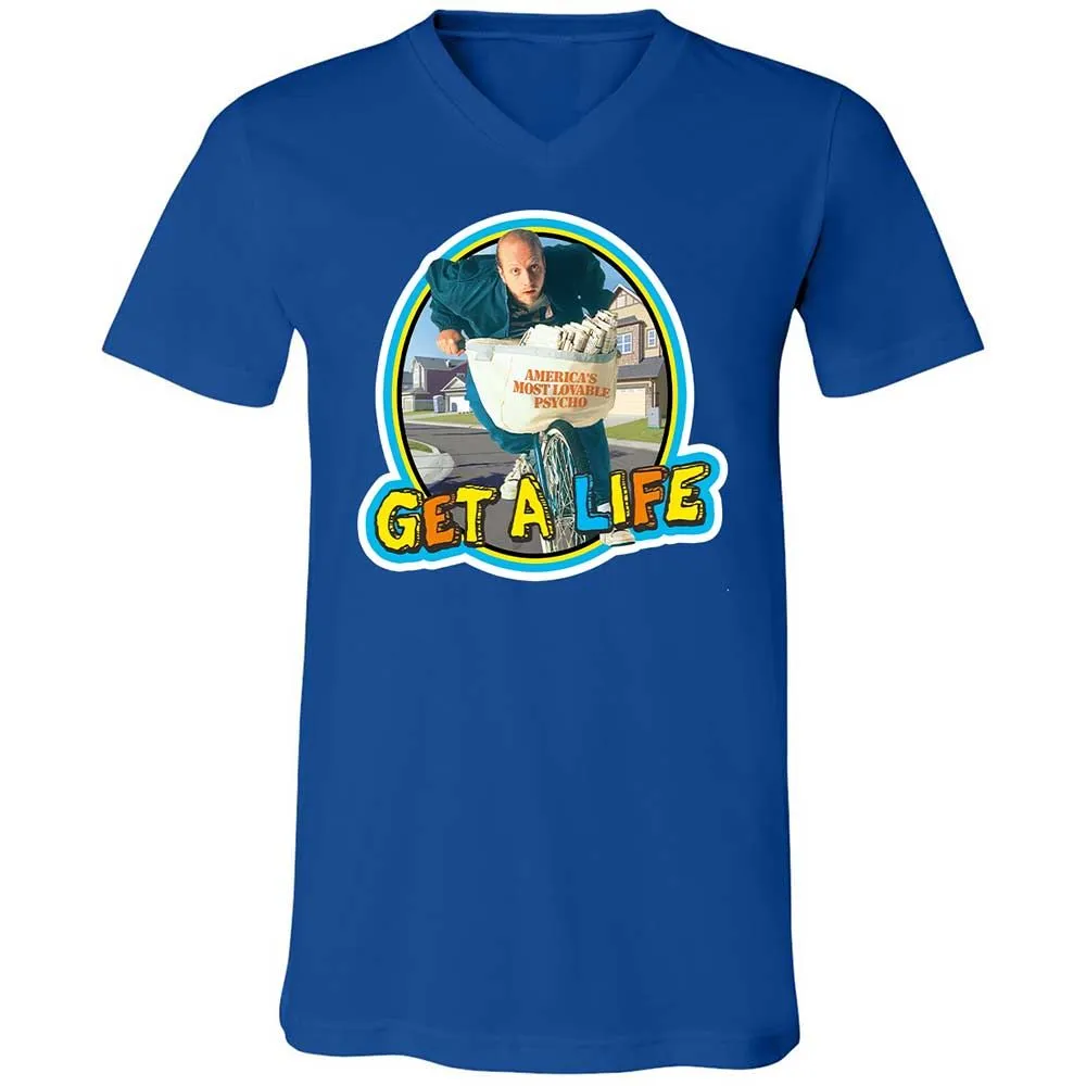 Unisex V-Neck T-Shirt - XKZX3QKN - True Royal - 4