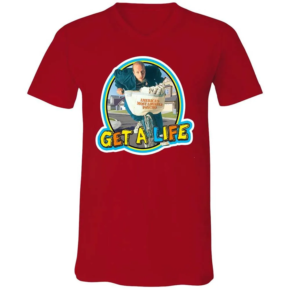 Unisex V-Neck T-Shirt - XKZX3QKN - Red - 6