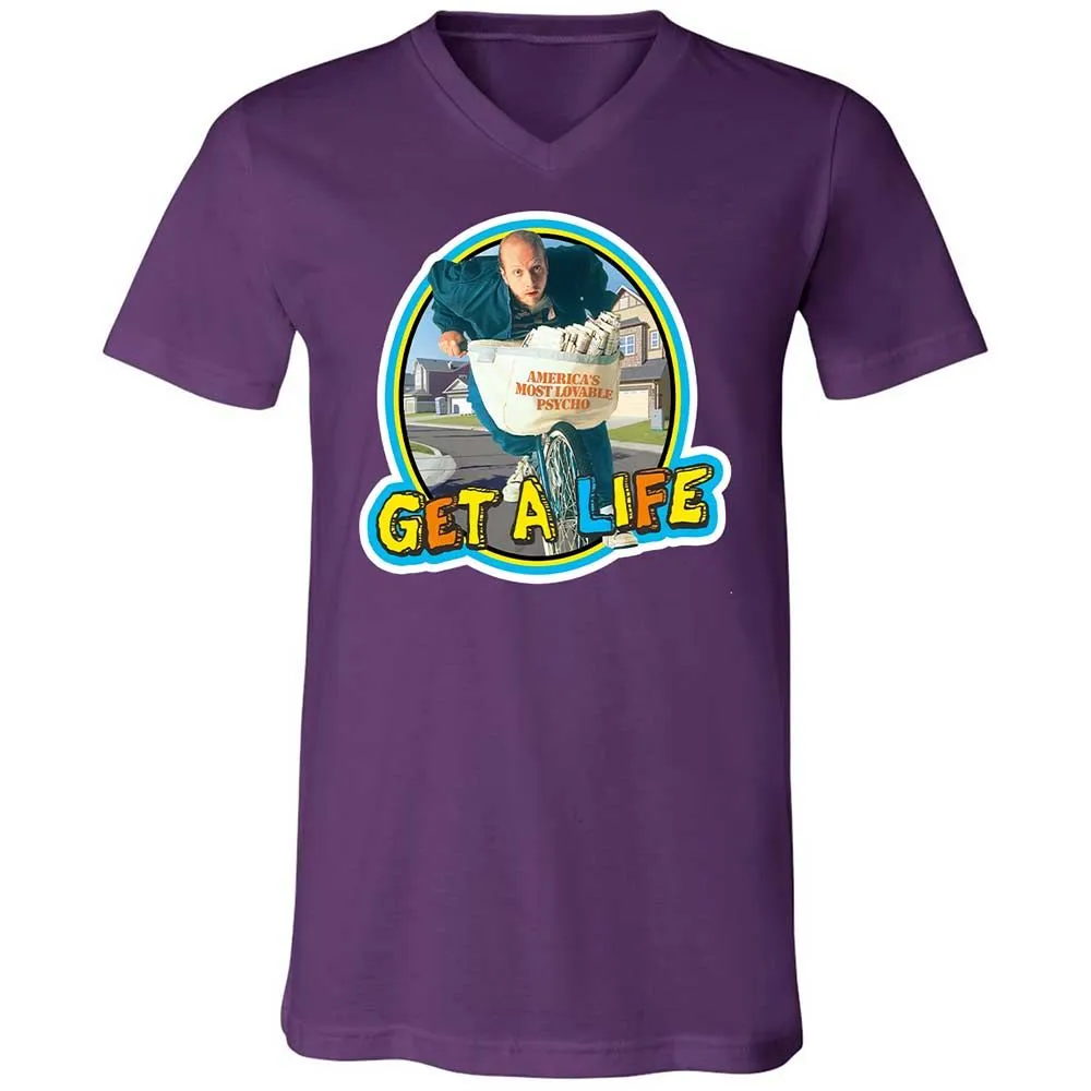 Unisex V-Neck T-Shirt - XKZX3QKN - Team Purple - 10