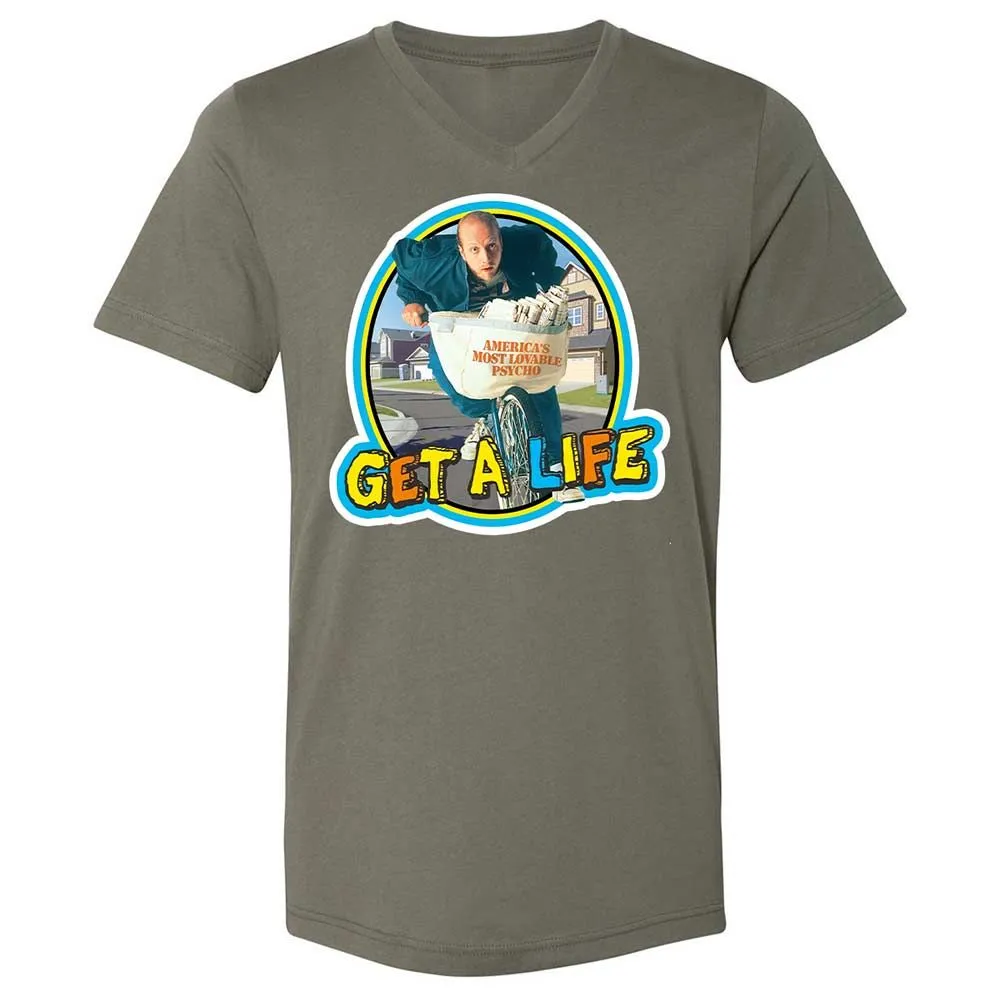 Unisex V-Neck T-Shirt - XKZX3QKN - Military Green - 11