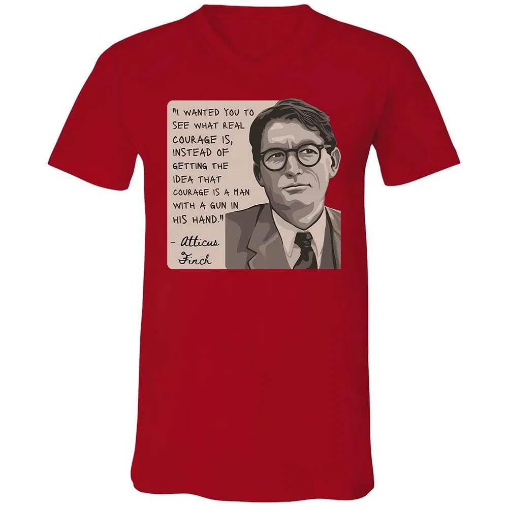 Real Courage Quote - Red - 5