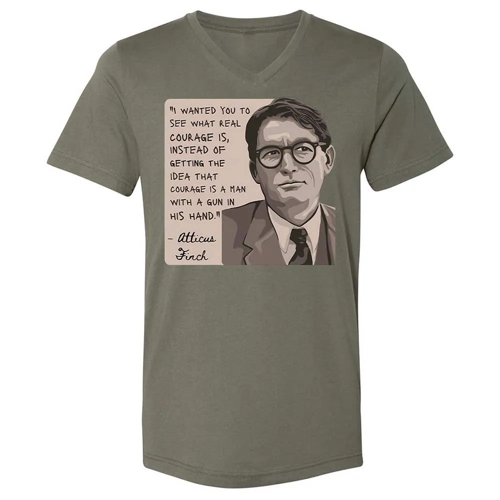 Real Courage Quote - Military Green - 15