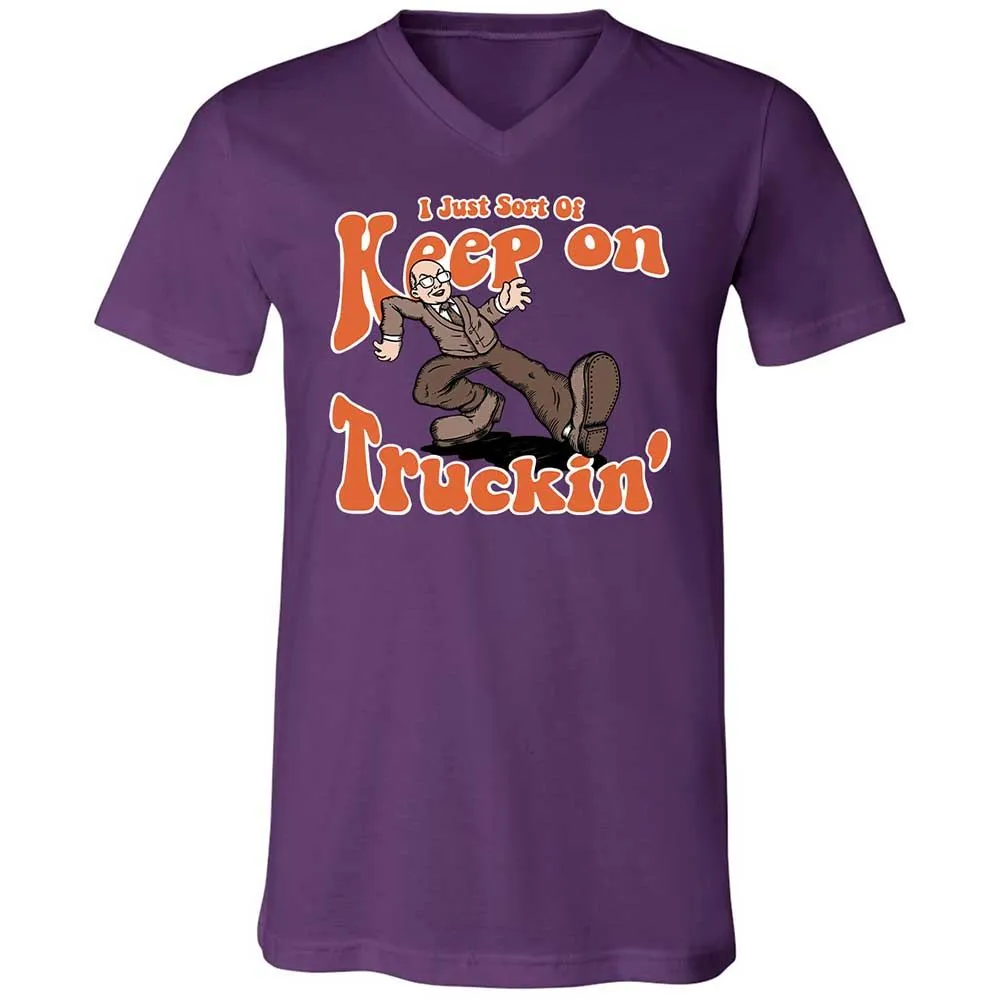 Unisex V-Neck T-Shirt - L2J1JGWF - Team Purple - 10