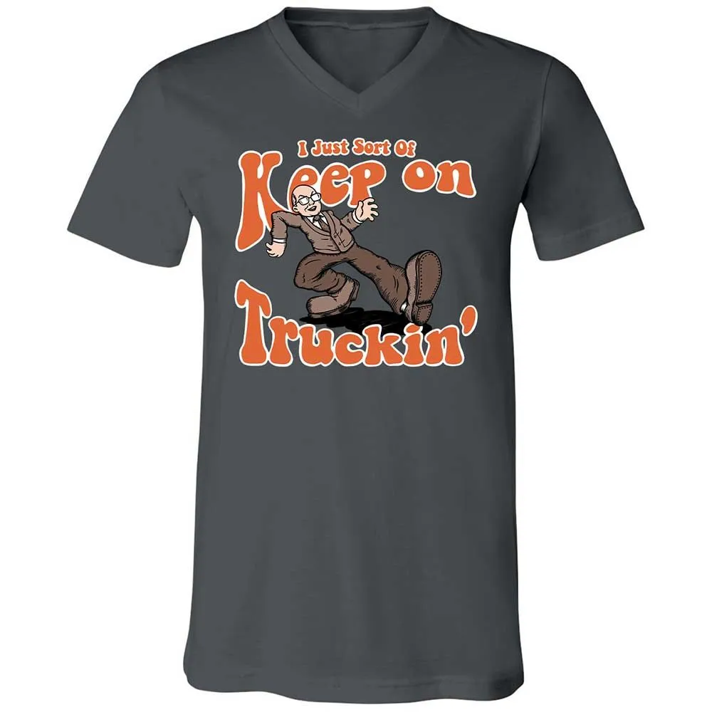 Unisex V-Neck T-Shirt - L2J1JGWF - Asphalt - 13