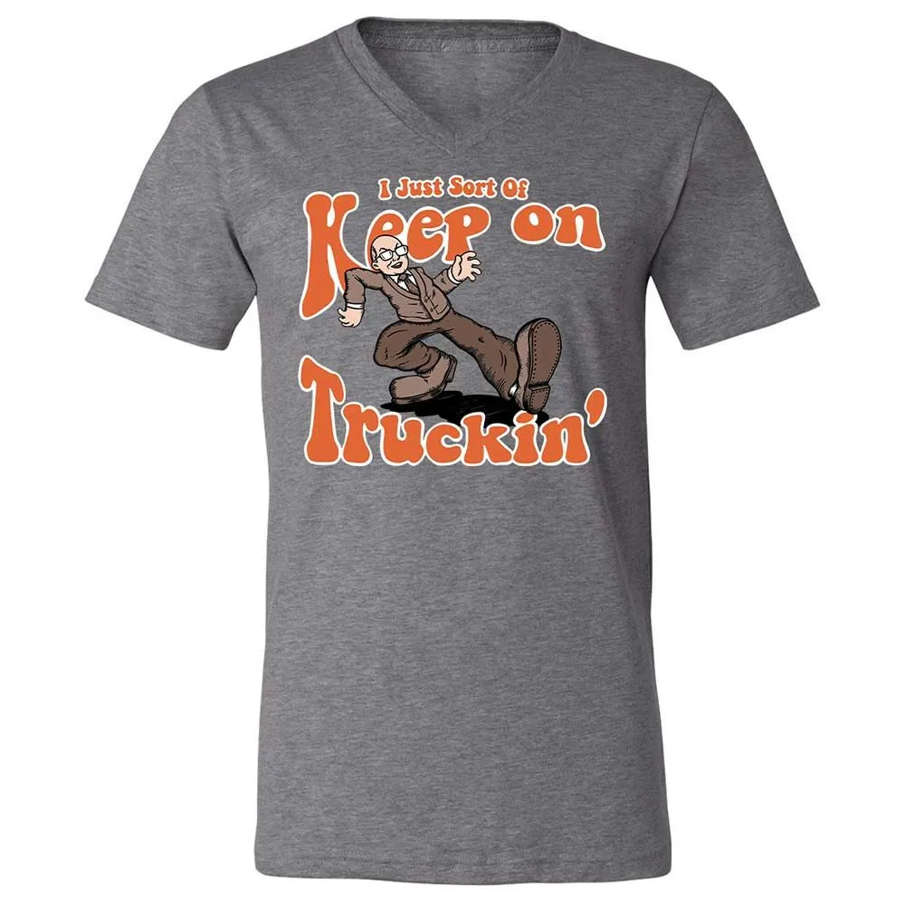 Unisex V-Neck T-Shirt - L2J1JGWF - Deep Heather - 14
