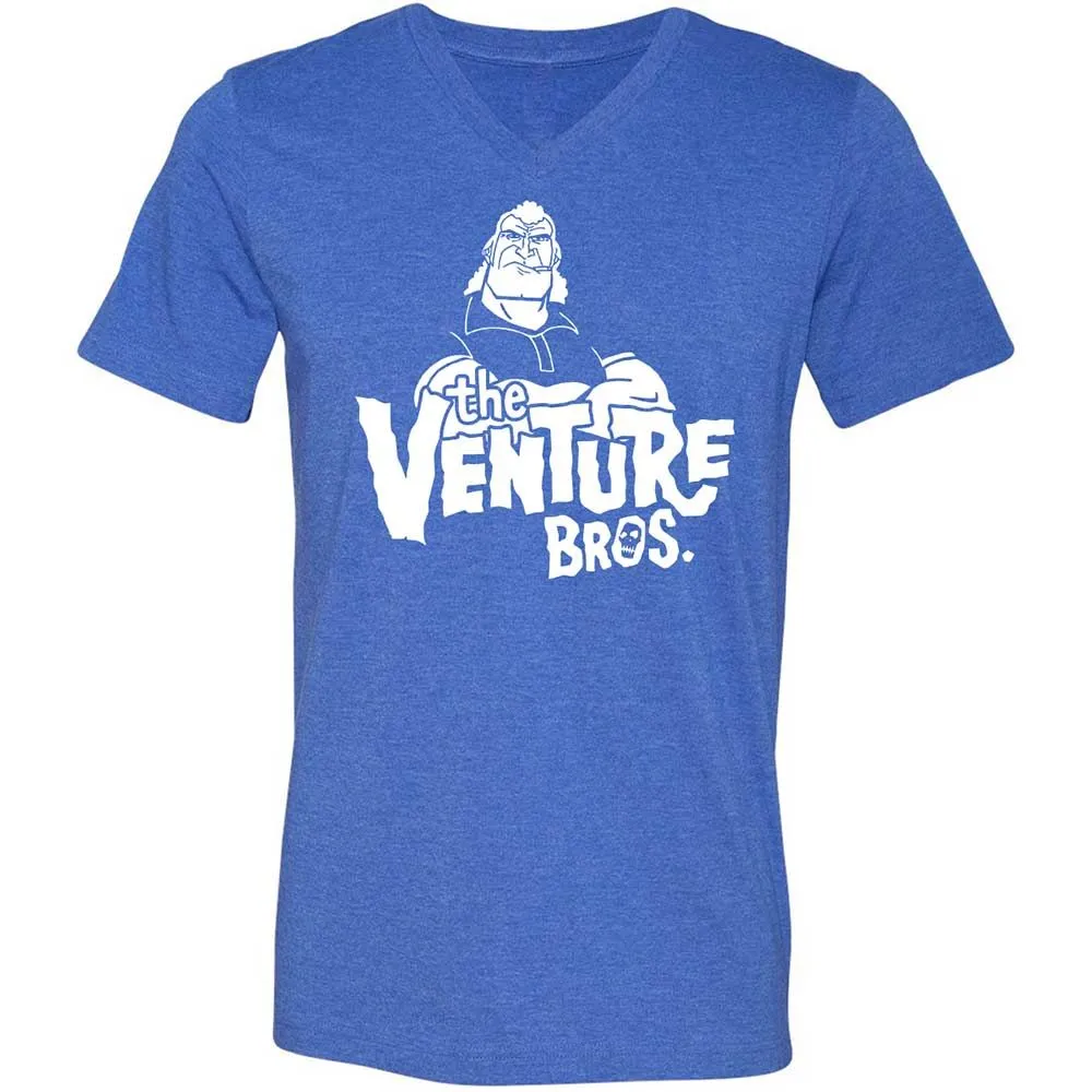 Unisex V-Neck T-Shirt - PW4LSEQ9 - Heather True Royal - 5