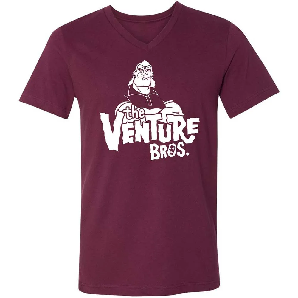 Unisex V-Neck T-Shirt - PW4LSEQ9 - Maroon - 8