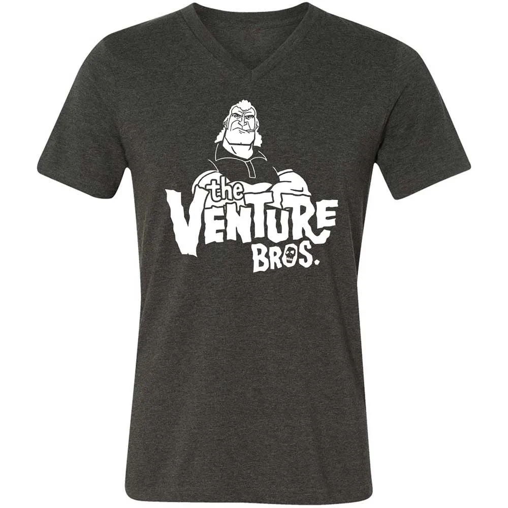 Unisex V-Neck T-Shirt - PW4LSEQ9 - Dark Grey Heather - 9