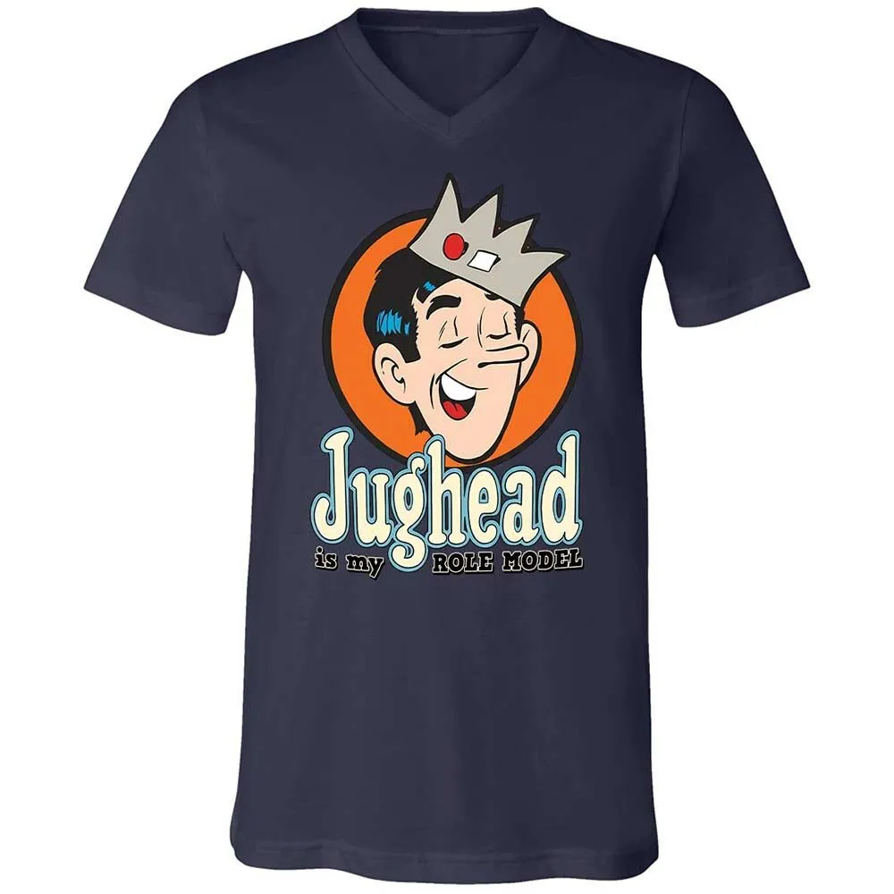 Unisex V-Neck T-Shirt - EJKURKUM - Navy - 12