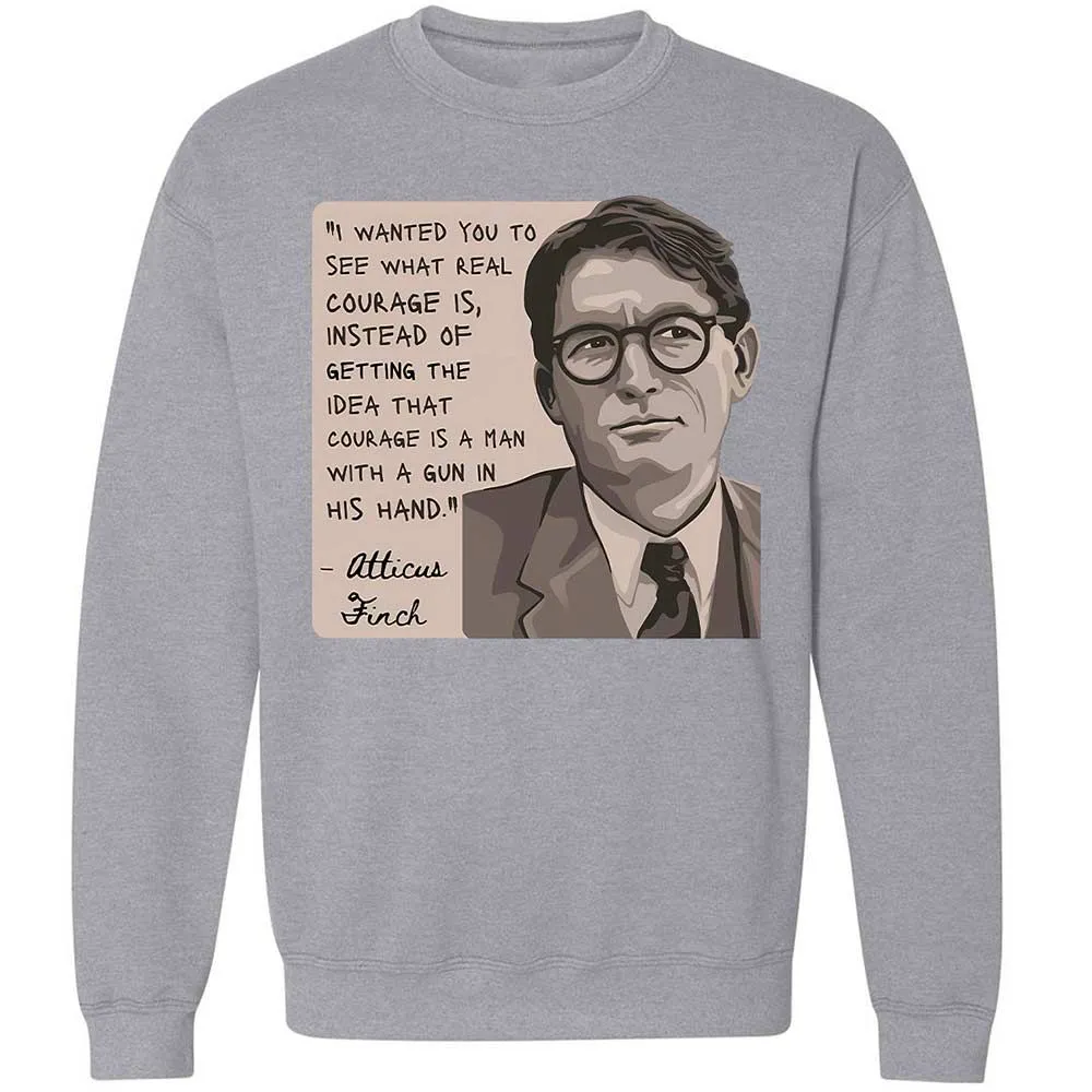 Real Courage Quote - Sport Grey - 3