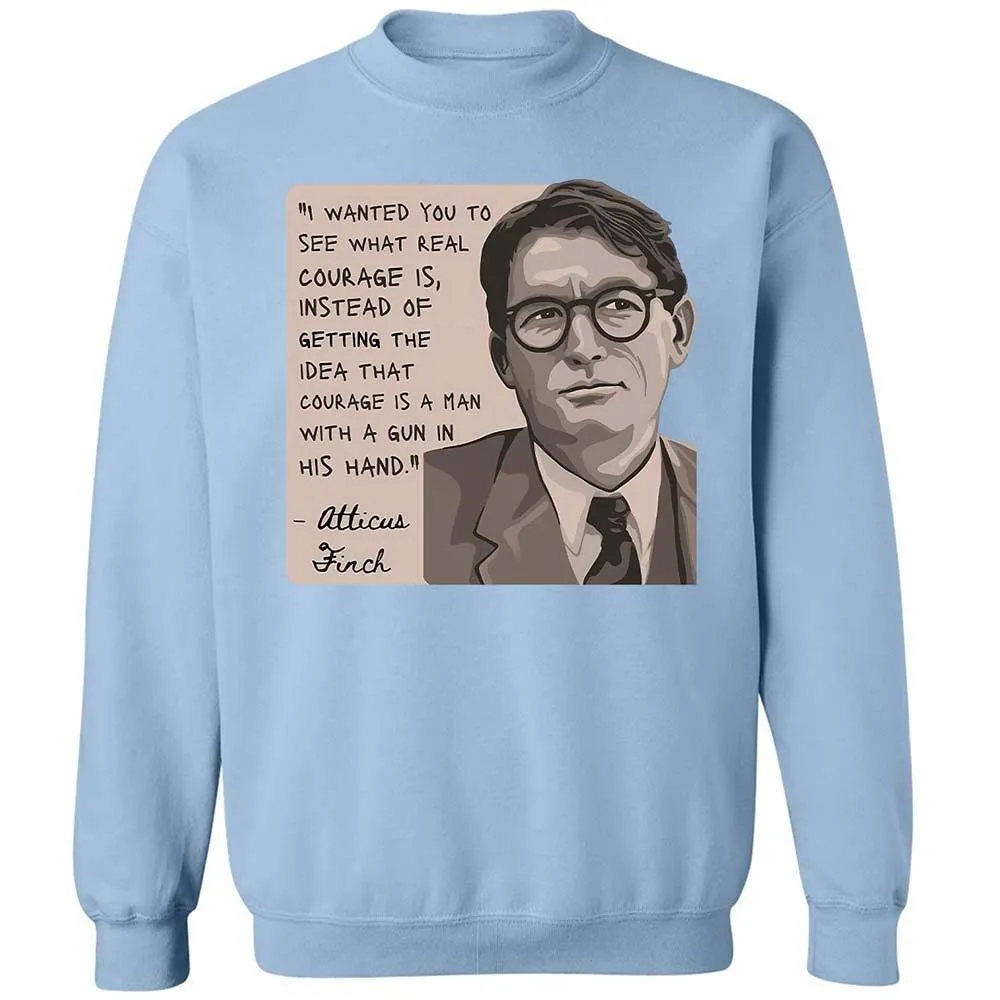 Real Courage Quote - Light Blue - 4