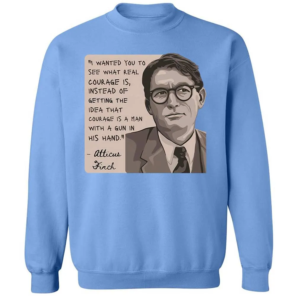 Real Courage Quote - Carolina Blue - 5