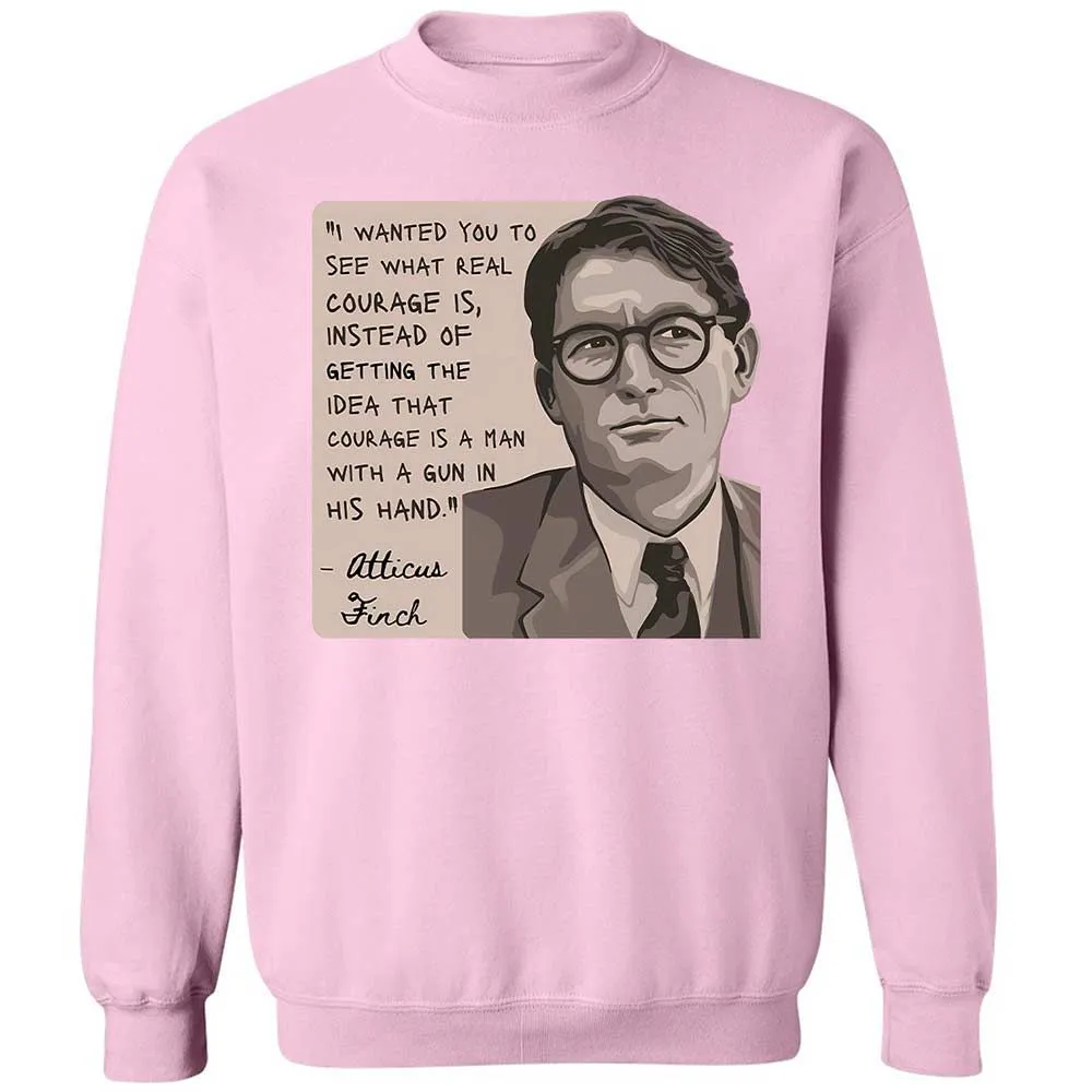 Real Courage Quote - Light Pink - 7