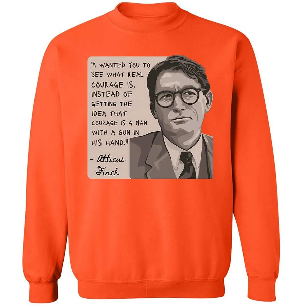Real Courage Quote - Orange - 12
