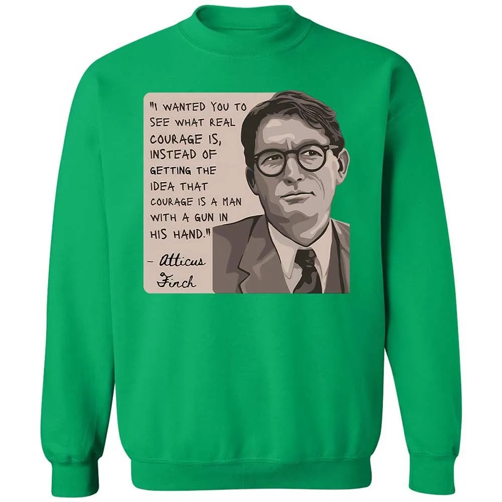 Real Courage Quote - Irish Green - 13