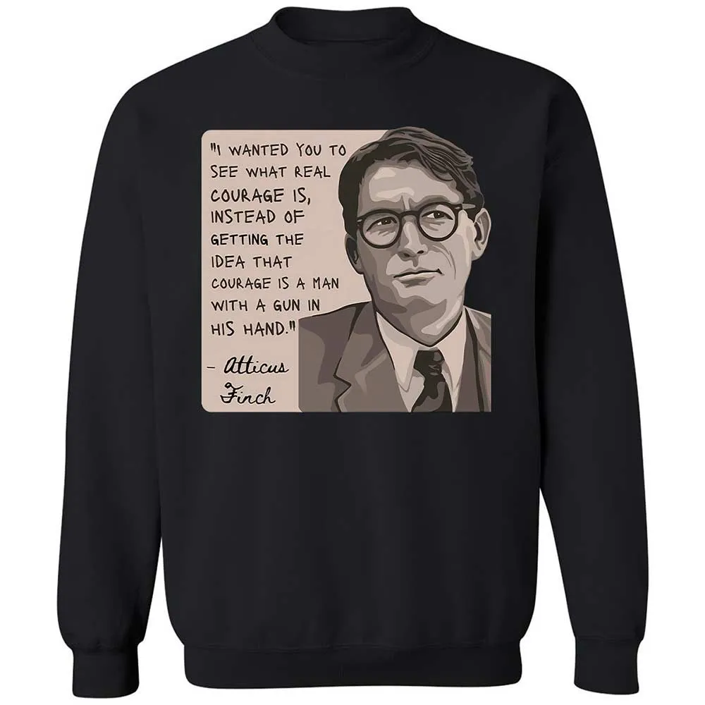 Real Courage Quote - Black - 14