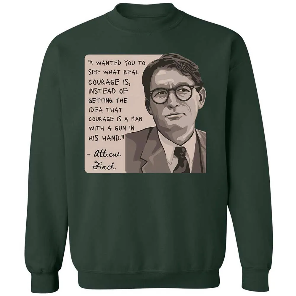 Real Courage Quote - Forest Green - 17