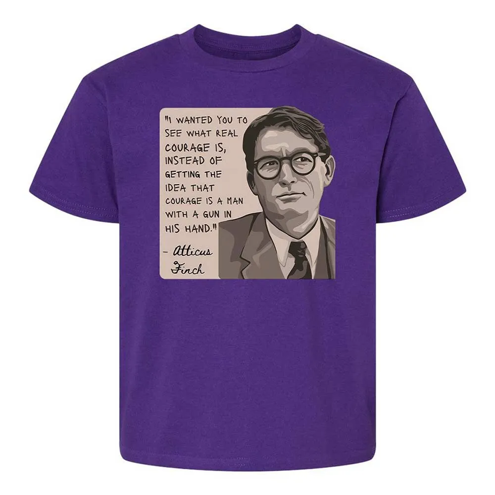 Real Courage Quote - Purple - 11