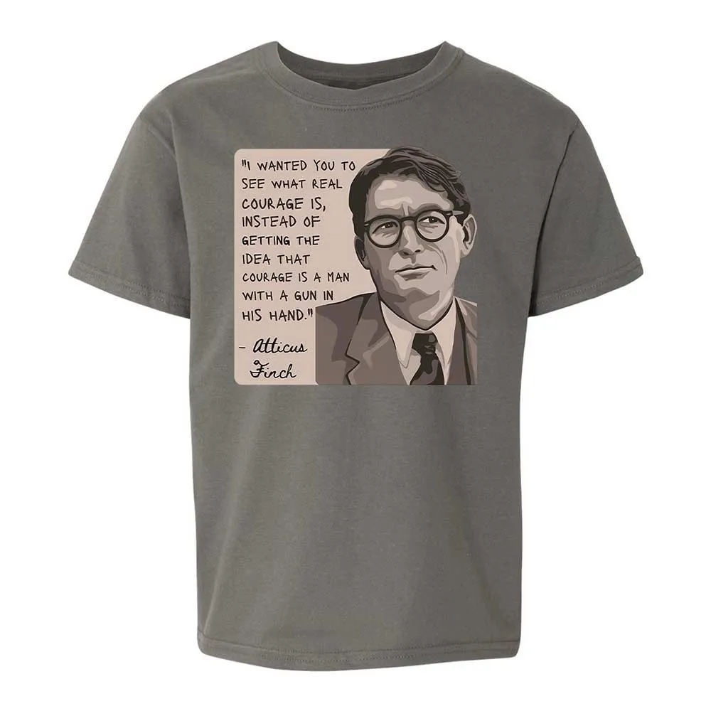 Real Courage Quote - Charcoal - 17