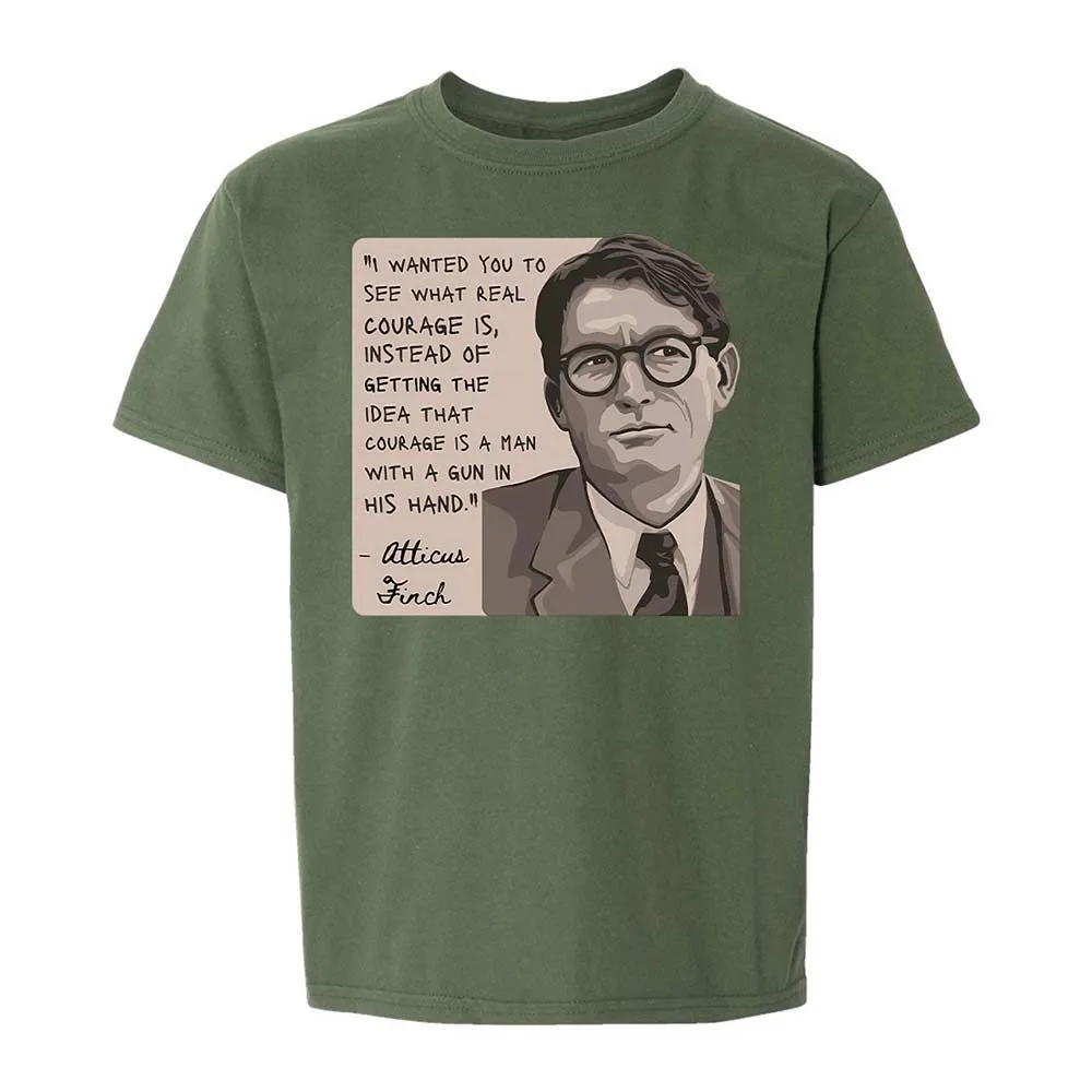 Real Courage Quote - Military Green - 20