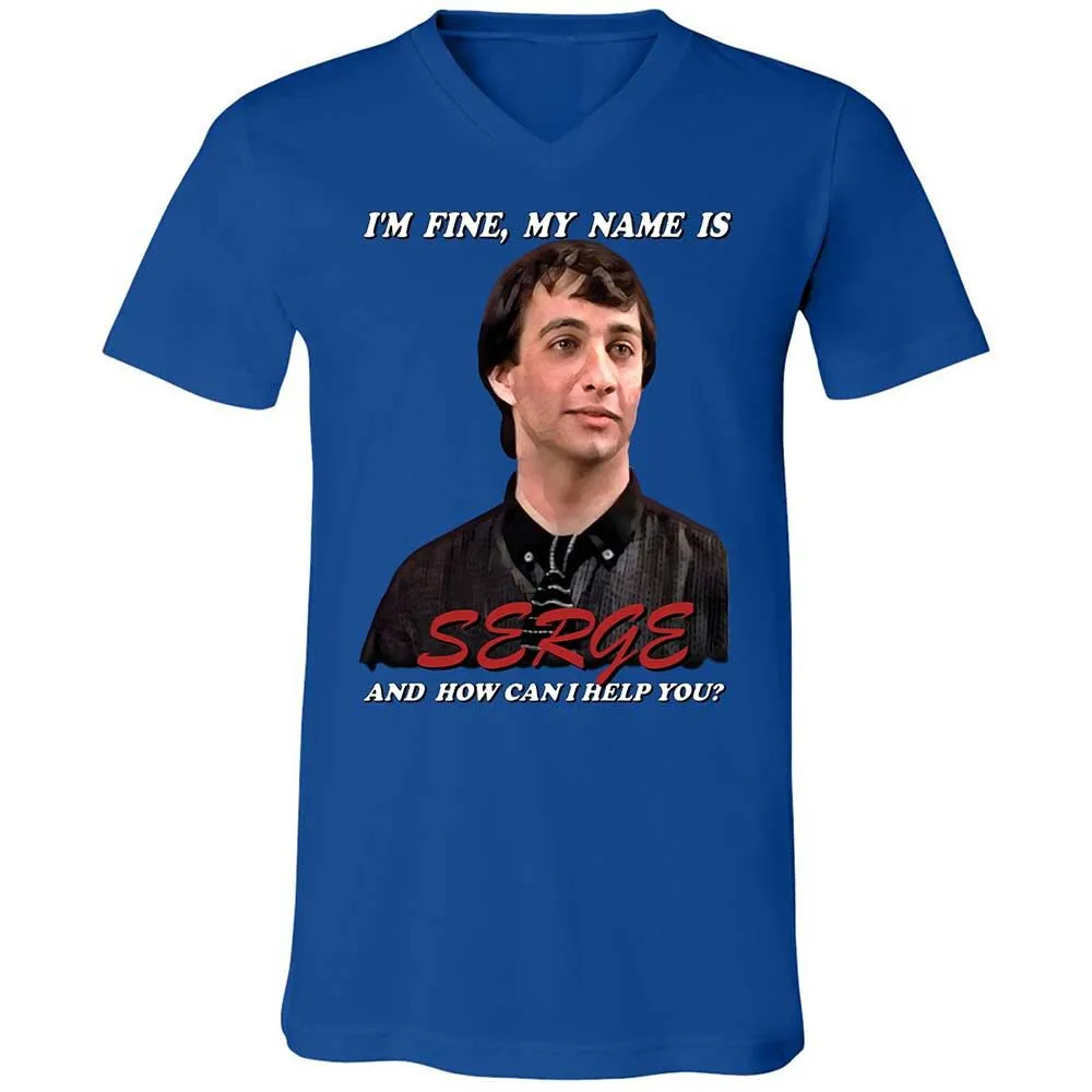 Unisex V-Neck T-Shirt - YHW5NX5S - True Royal - 3