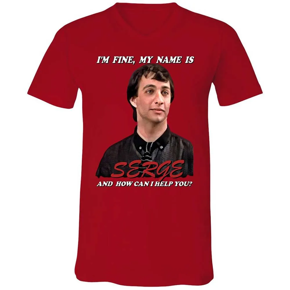 Unisex V-Neck T-Shirt - YHW5NX5S - Red - 5