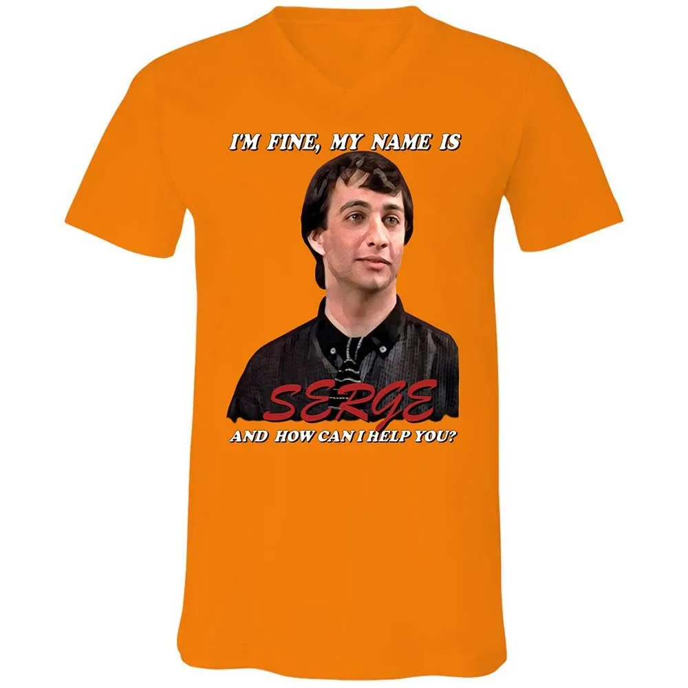 Unisex V-Neck T-Shirt - YHW5NX5S - Orange - 7