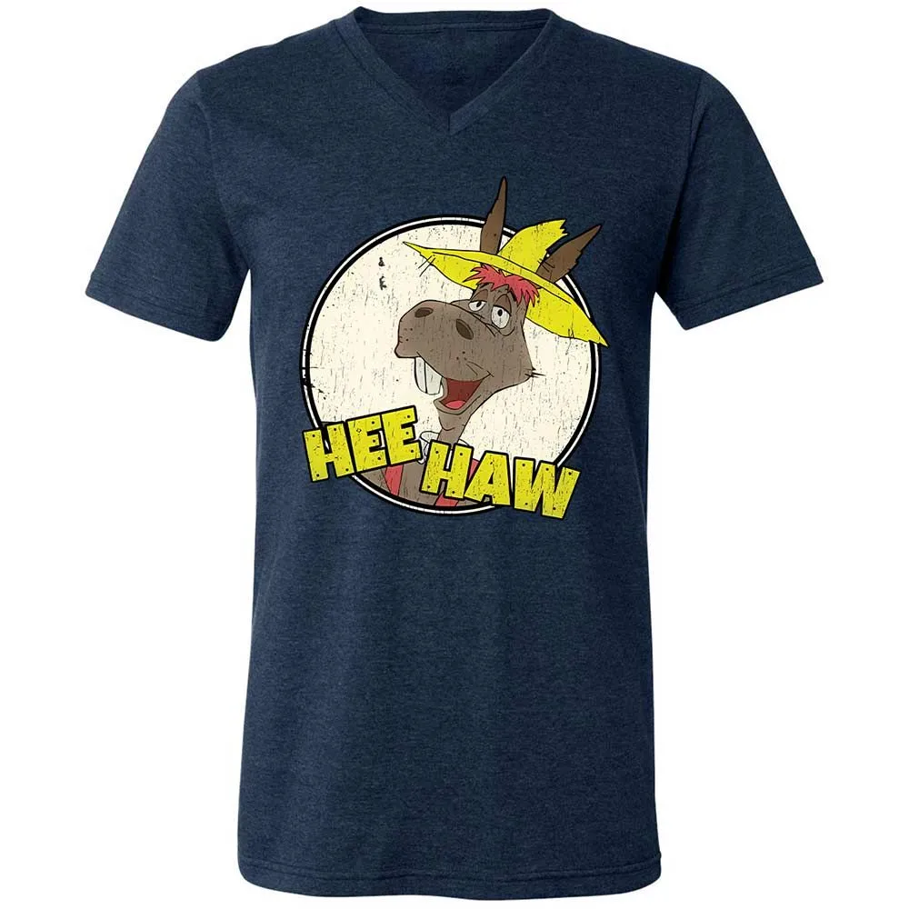 Unisex V-Neck T-Shirt - 188986X3 - Heather Navy - 3