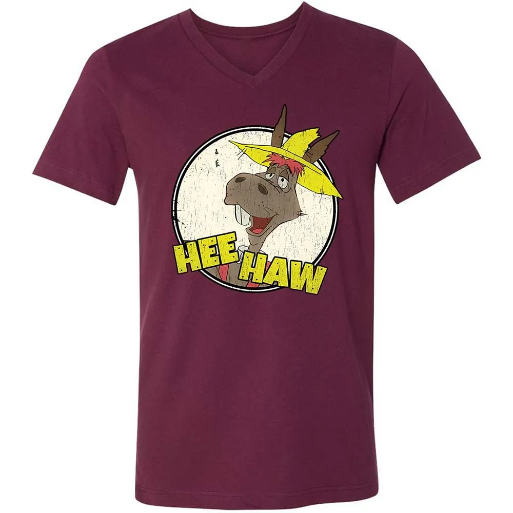 Unisex V-Neck T-Shirt - 188986X3 - Maroon - 8