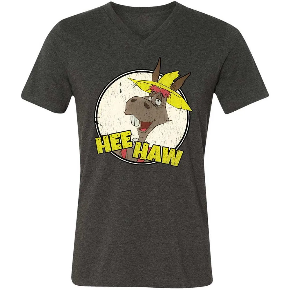 Unisex V-Neck T-Shirt - 188986X3 - Dark Grey Heather - 9