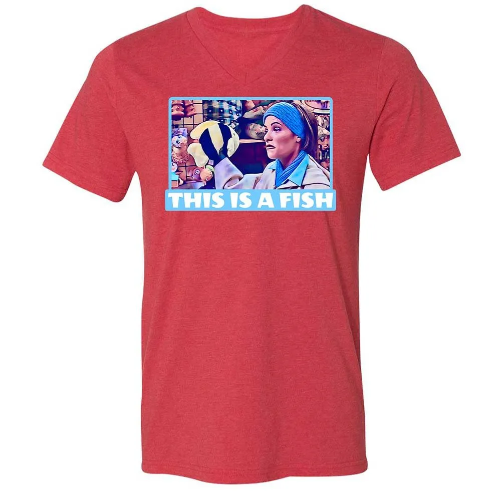 Unisex V-Neck T-Shirt - 3QZSK26V - Heather Red - 6