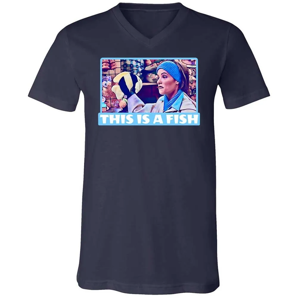 Unisex V-Neck T-Shirt - 3QZSK26V - Navy - 12