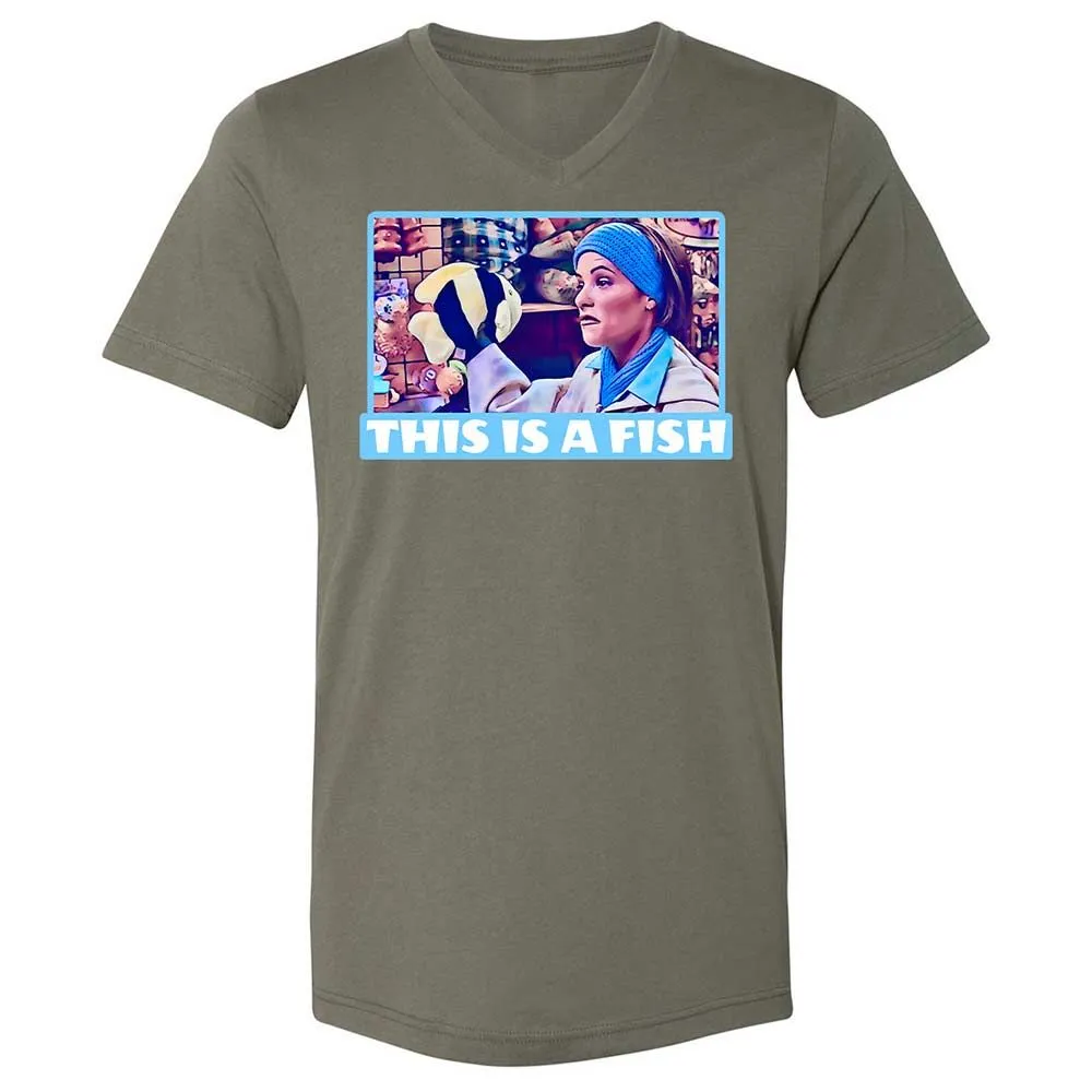 Unisex V-Neck T-Shirt - 3QZSK26V - Military Green - 15