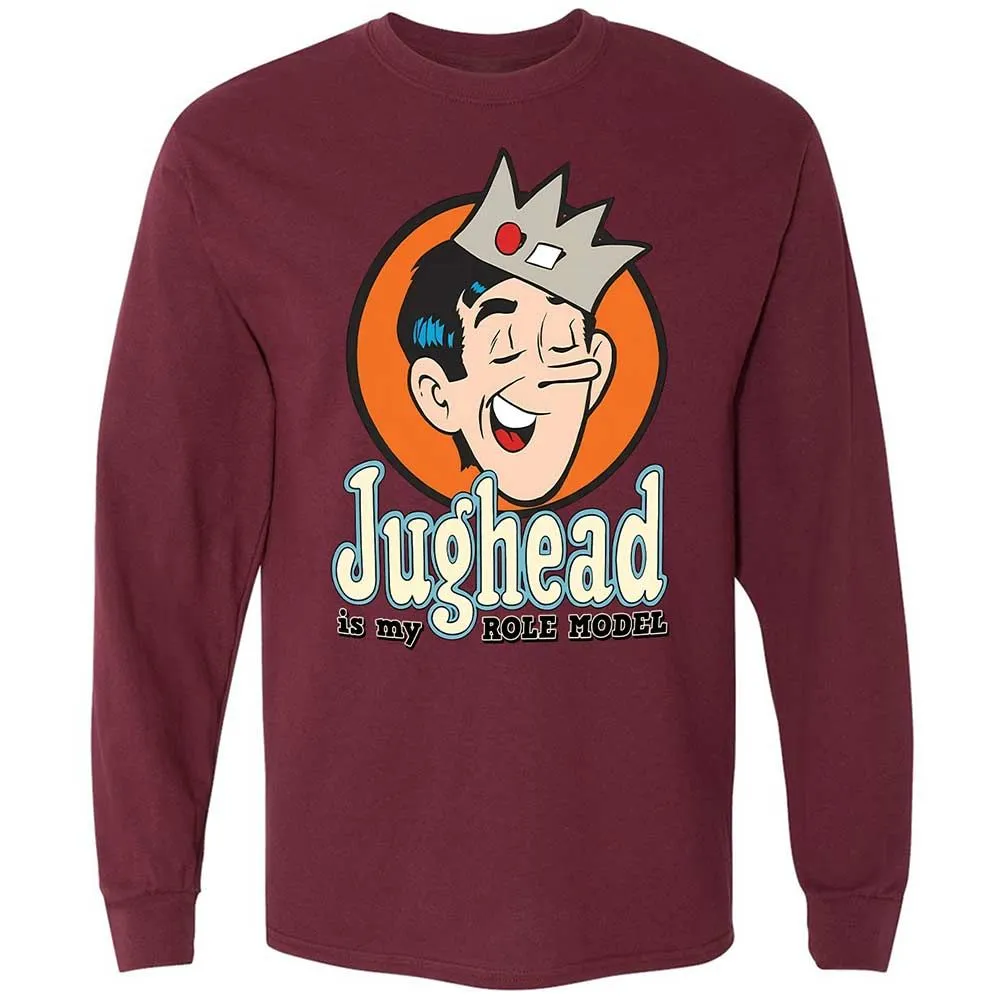 Long Sleeve T-Shirt - HLAT2BD4 - Maroon - 16