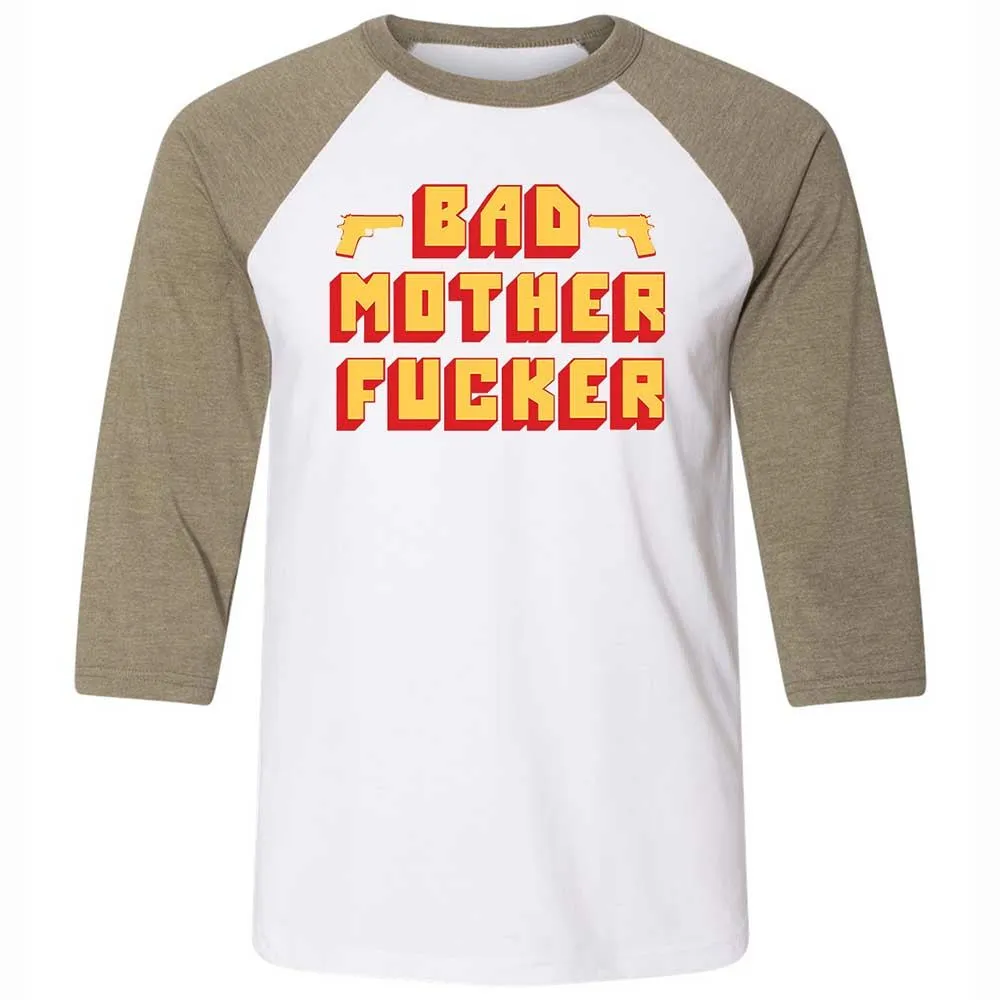 Bad Motherfucker - White/Heather Olive - 4