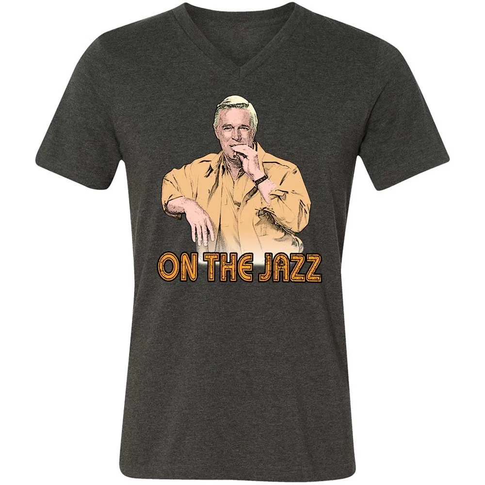 Unisex V-Neck T-Shirt - ZB25GMHY - Dark Grey Heather - 8