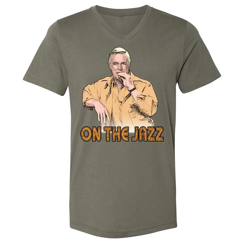 Unisex V-Neck T-Shirt - ZB25GMHY - Military Green - 15