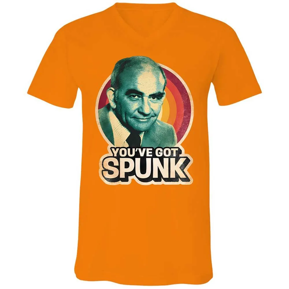 Unisex V-Neck T-Shirt - D66L5DAD - Orange - 7
