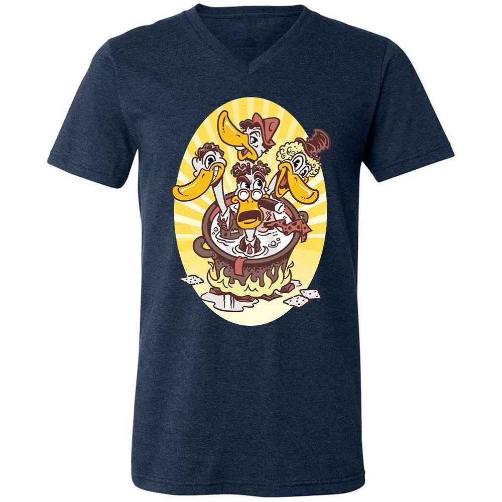 The Duck Brothers Soup - Heather Navy - 3