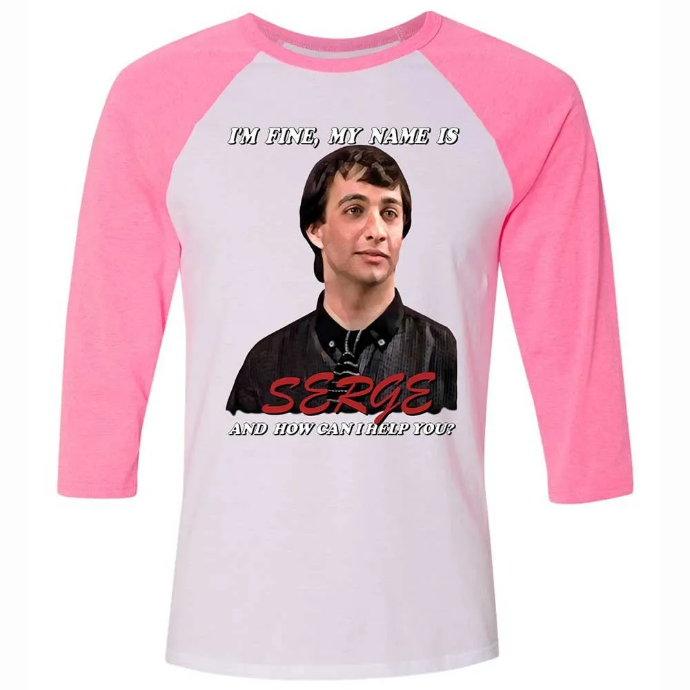 Unisex 3/4 Baseball Tee - 275RNPJT - White/Neon Pink - 12