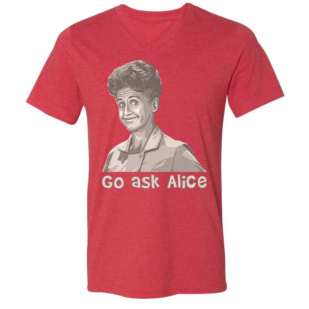Unisex V-Neck T-Shirt - 23579J1Q - Heather Red - 6