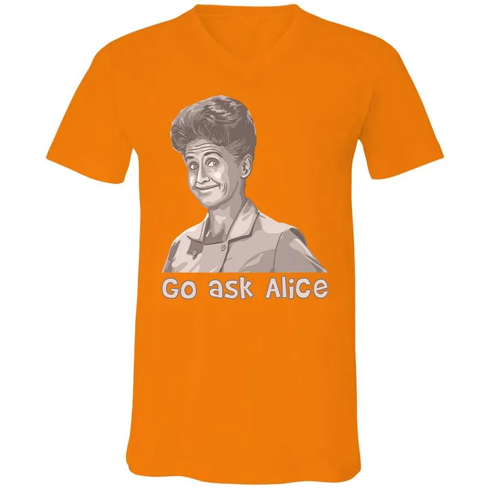 Unisex V-Neck T-Shirt - 23579J1Q - Orange - 7