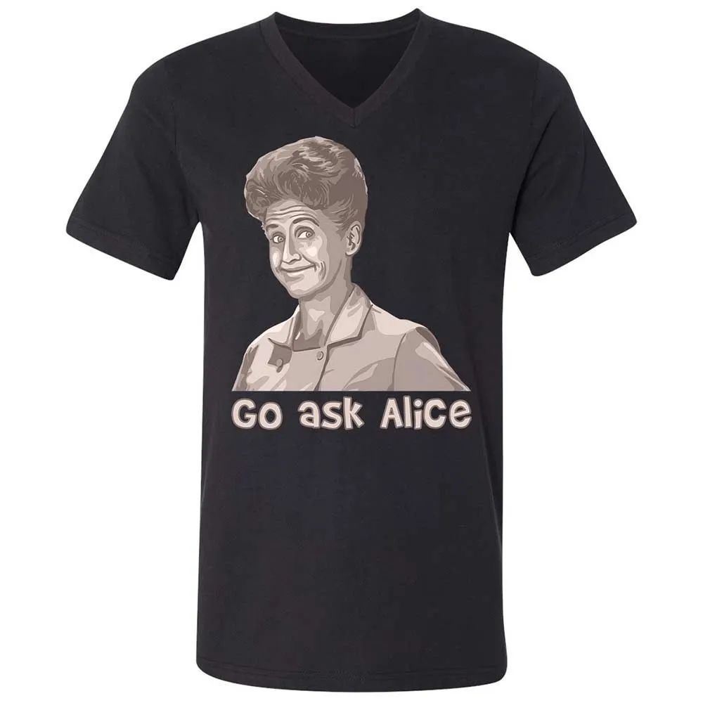 Unisex V-Neck T-Shirt - 23579J1Q - Black - 11