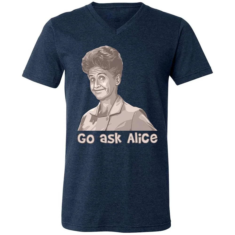 Unisex V-Neck T-Shirt - 23579J1Q - Heather Navy - 13